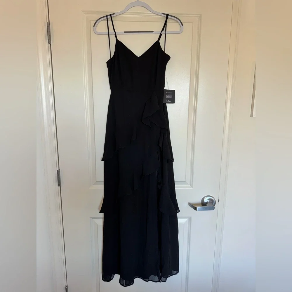 NWT Lulus Ruffle Maxi Dress - Picture 4 of 8